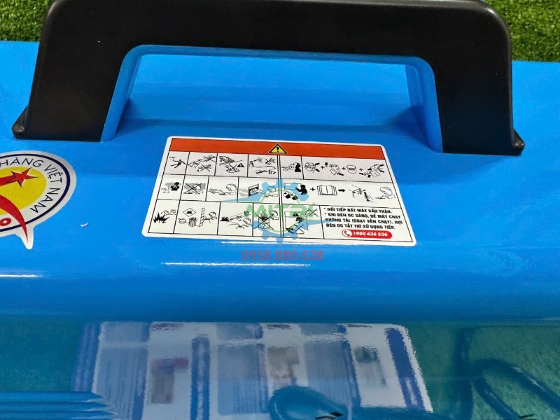 Tem hướng dẫn an toàn trên máy hàn Hồng Ký HK 250Z cần đọc trước khi sử dụng