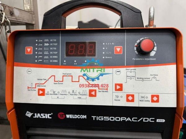Tem mác chính hãng và mã vạch tra cứu nguồn gốc máy Jasic TIG500P E312