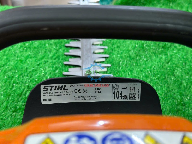 Tem thông số kỹ thuật STIHL HS45
