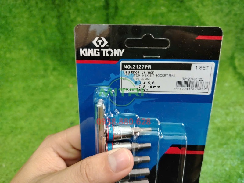 Tem sản phẩm bộ đầu khẩu lục giác Kingtony 2127PR