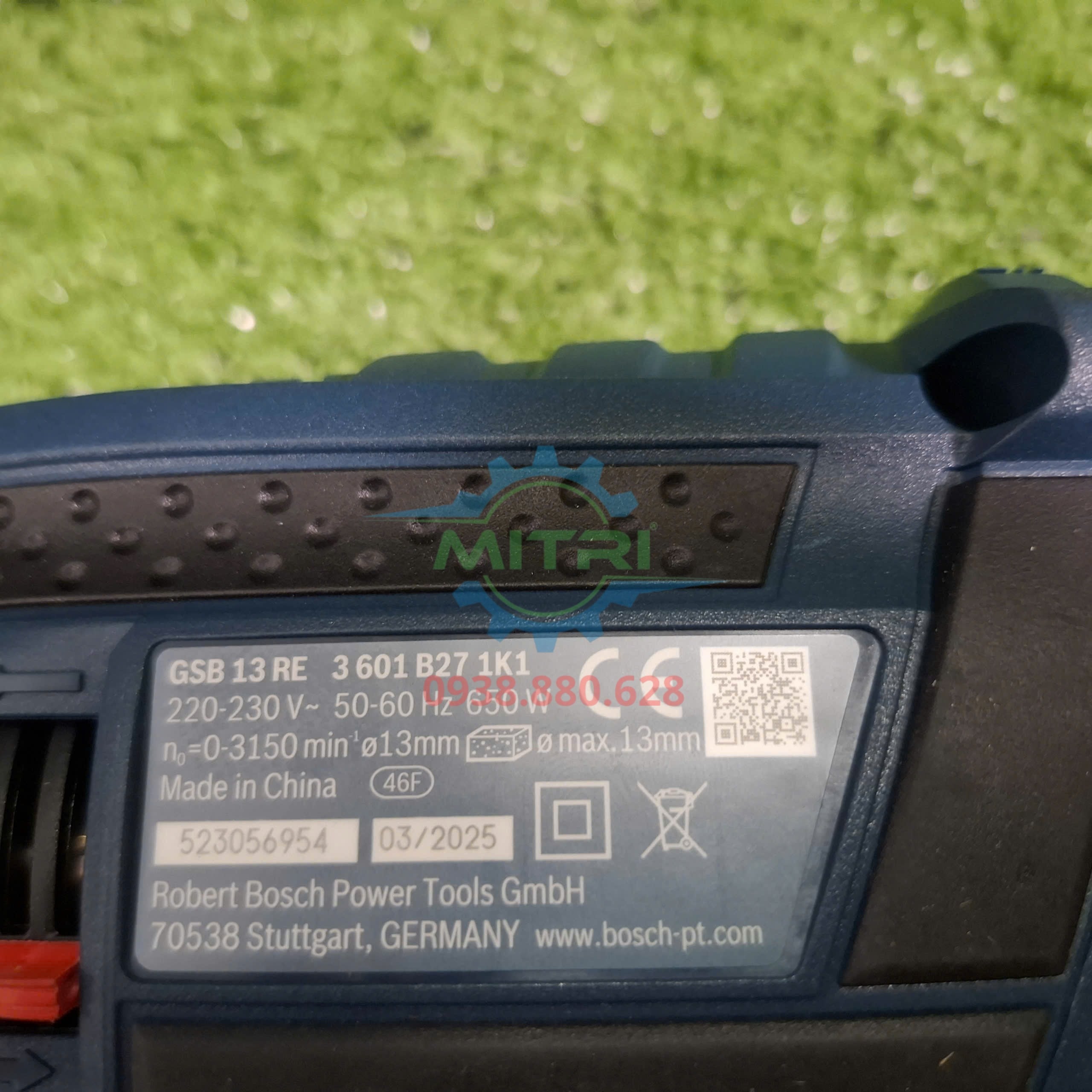 Tem thông số kỹ thuật máy khoan Bosch GSB 13 RE 650W