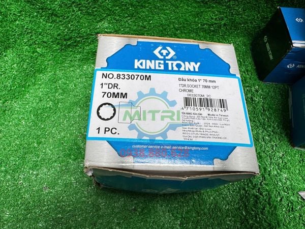 Tem thông số đầu tuýp 70mm Kingtony 833070M