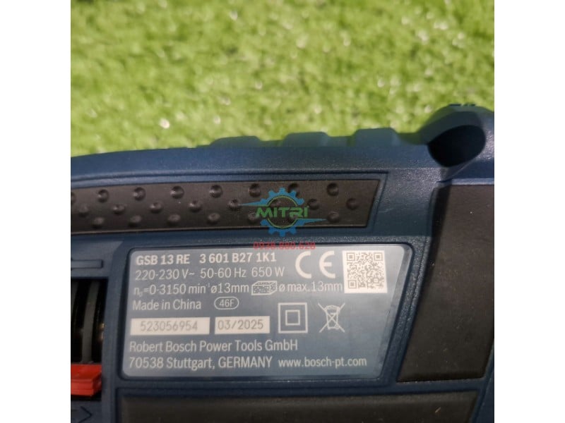 Tem thông số máy khoan Bosch GSB 13RE 650W chính hãng
