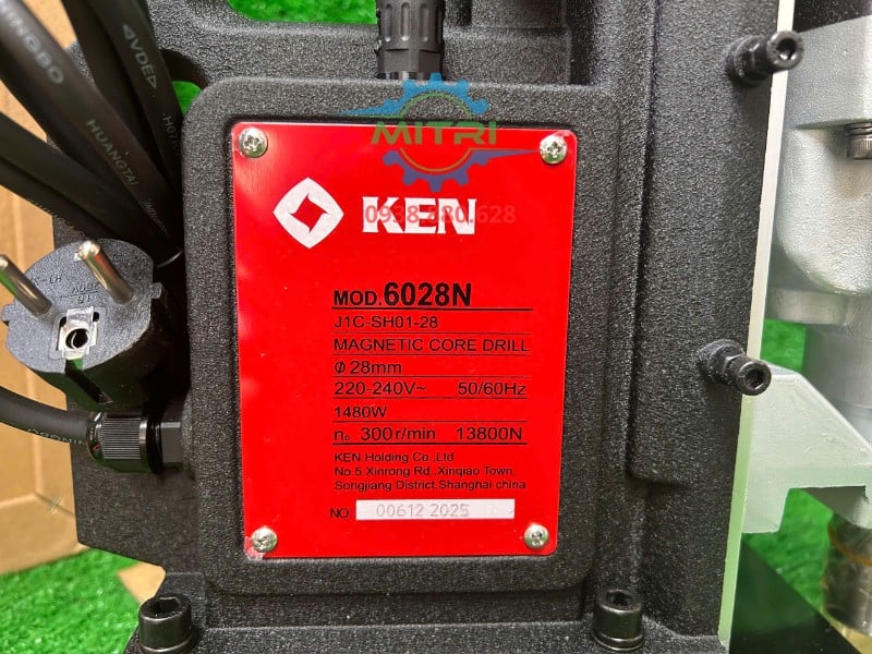 Tem thông số máy khoan từ KEN 6028N 1480W