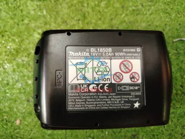 Tem thông số pin Makita BL1850B 18V 5.0Ah