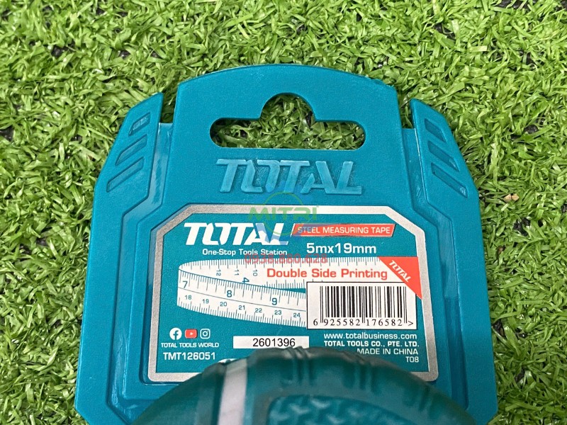 Tem thông số thước cuộn TOTAL TMT126051 5m x 19mm