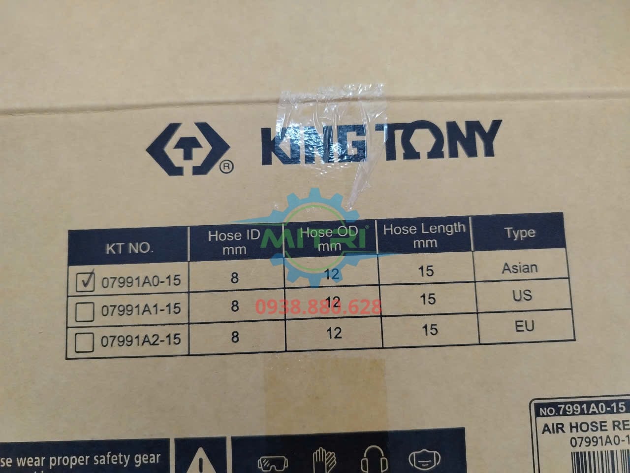 Tem thùng cuộn dây hơi Kingtony 7991A
