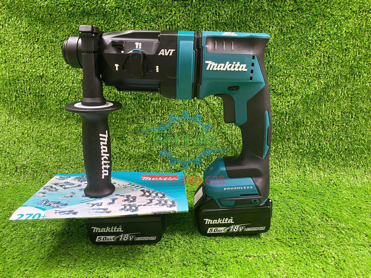 Thân máy khoan bê tông Makita DHR182RTJ 18V logo Makita
