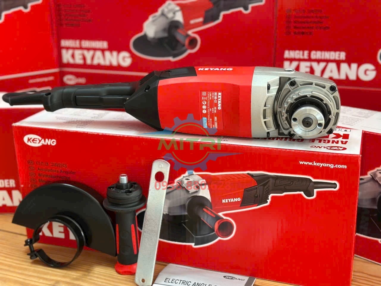 Thân máy mài góc Keyang 180mm DG180-22 nhìn ngang