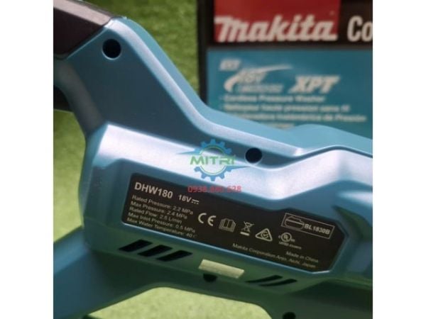 Thông số máy xịt rửa áp lực Makita DHW180Z01