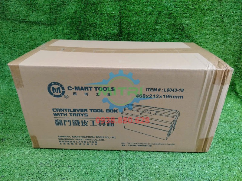 Hộp carton bên ngoài của thùng đồ nghề C-Mart L0043-18