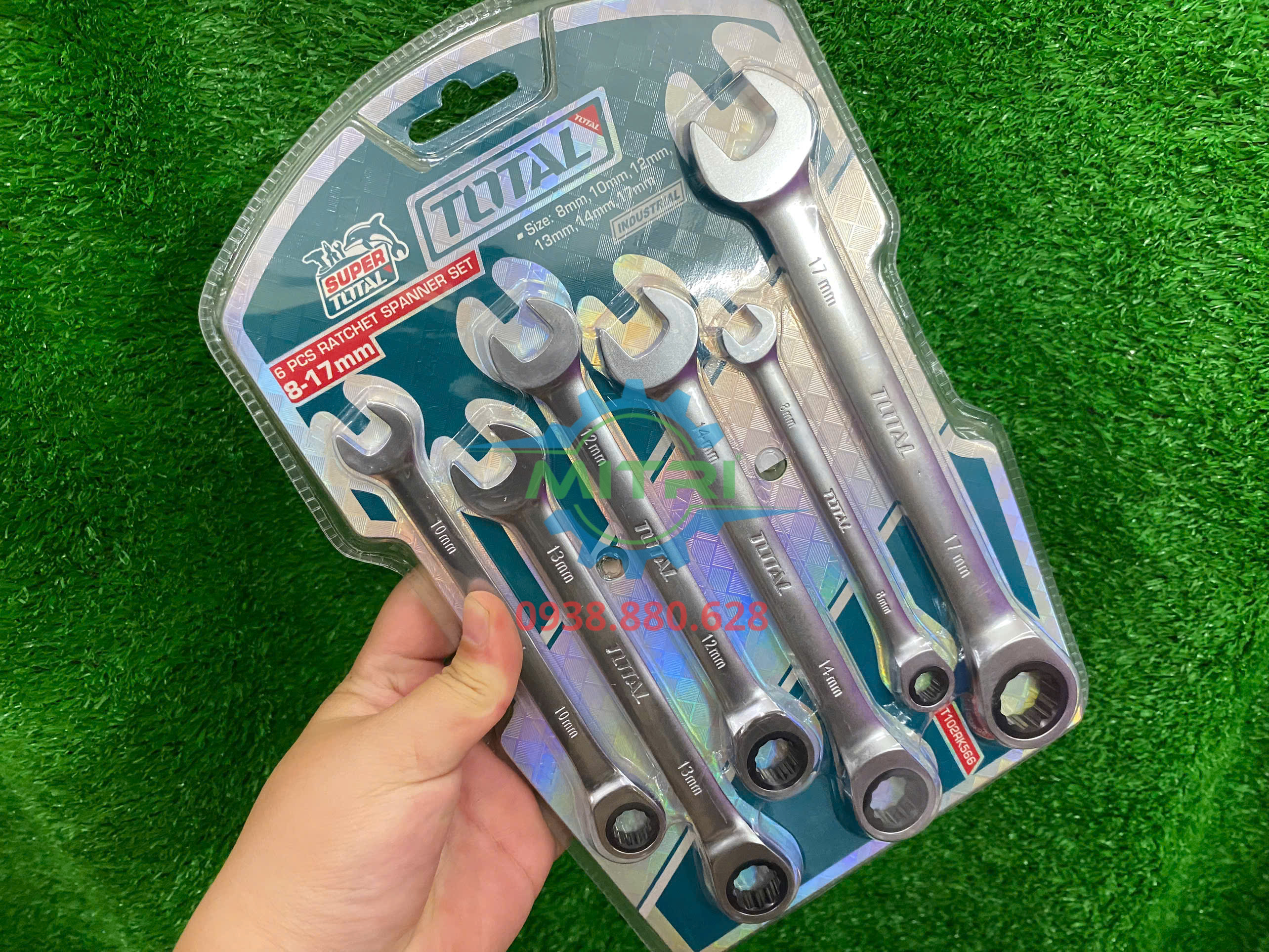 Bộ 6 chi tiết cờ lê thép Cr-V Total THT102RK566