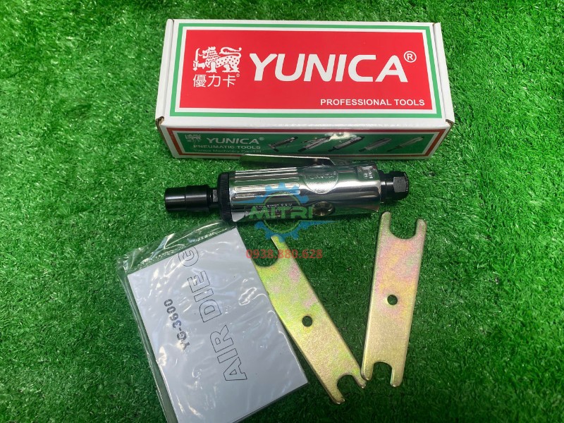 Trọn bộ máy mài dùng khí Yunica YG-3600 đầu kẹp 6mm chính hãng