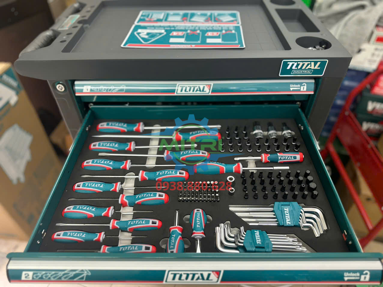 Tủ đồ nghề Total THPTCS73281 nguyên đai nguyên kiện