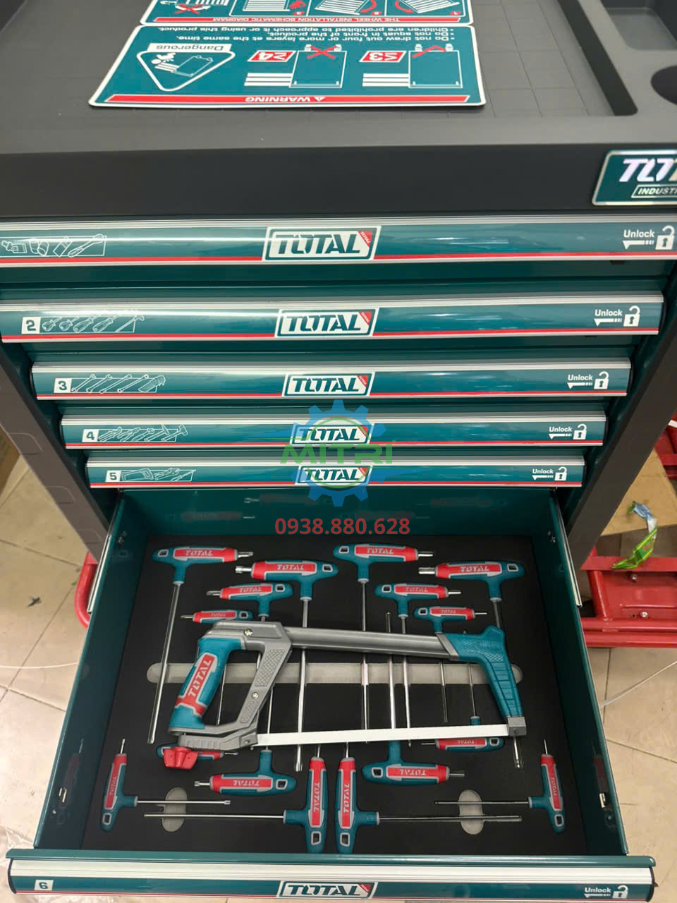 Danh mục dụng cụ 328 món trong tủ Total THPTCS73281