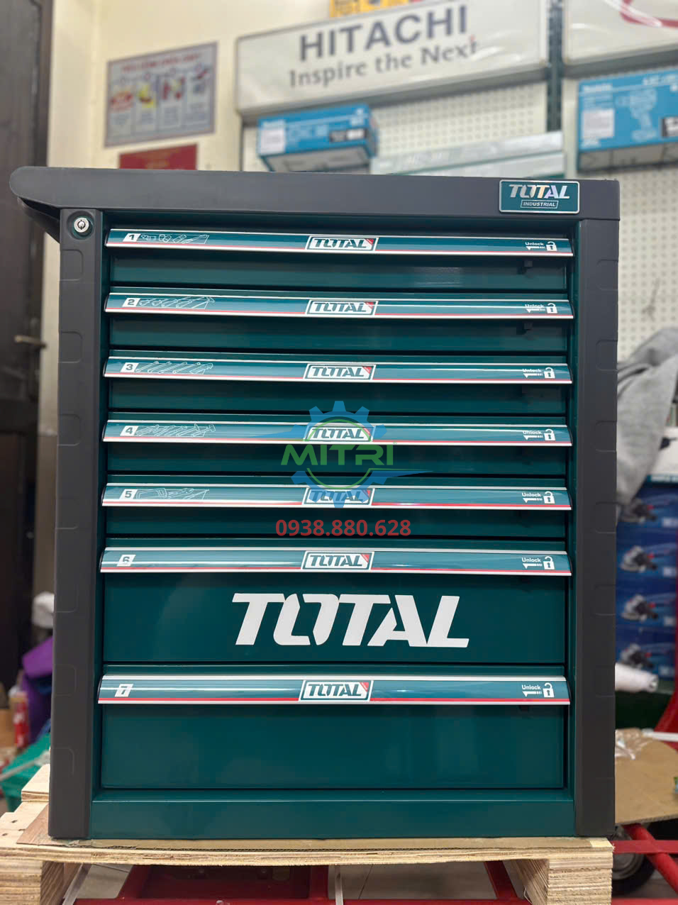 Tủ đồ nghề 7 ngăn 328 chi tiết Total THPTCS73281 chuyên nghiệp