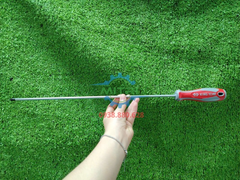 Tua vít Kingtony 14210216 PH2 thân 400mm cầm tay toàn thân thực tế