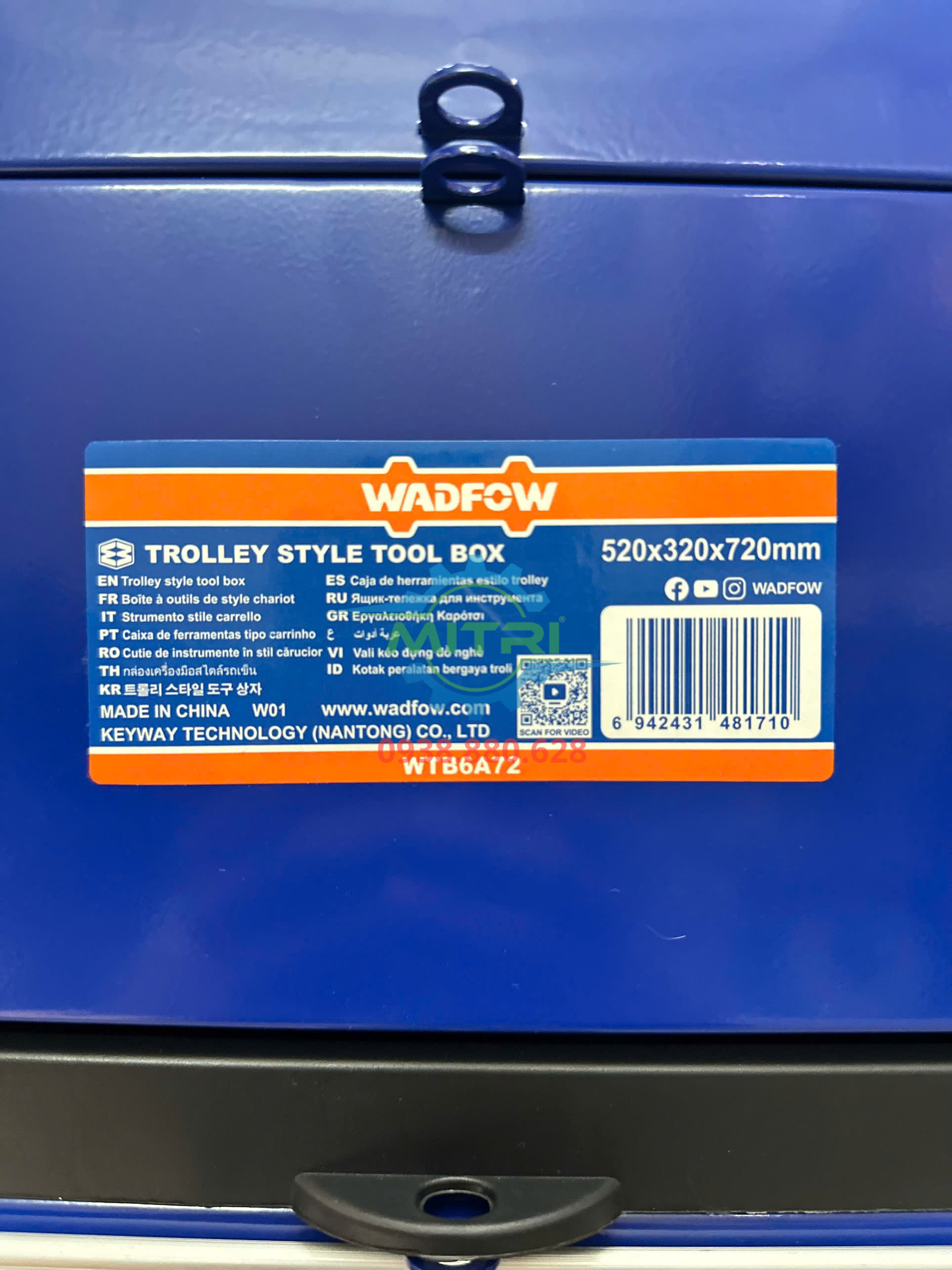 Xe đẩy đựng dụng cụ sửa chữa WADFOW WTB6A72