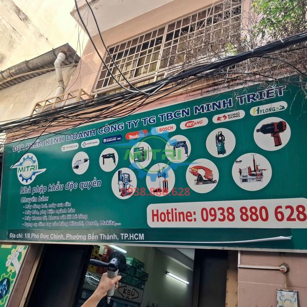 Máy mài khí nén Yunica YG-4LA tại cửa hàng Minh Triết