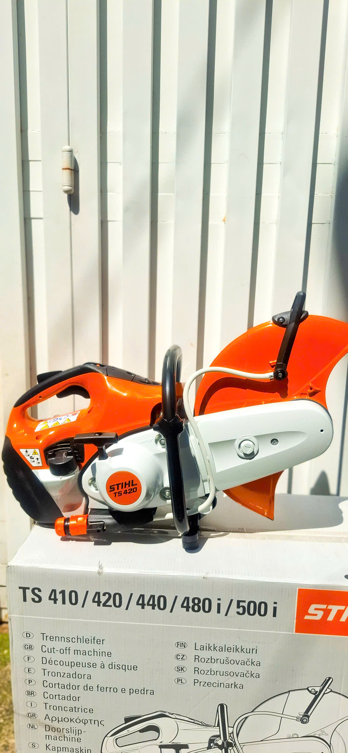 Máy cắt bê tông STIHL TS 420 chính hãng, lưỡi 350mm, độ sâu cắt 125mm