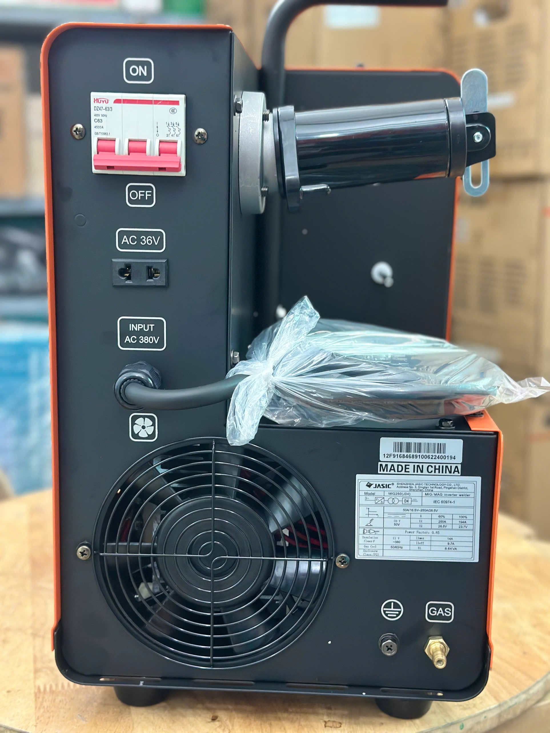 Máy Hàn MIG Jasic 250 Đầu Liền 380V J04 – minhtriet.com.vn