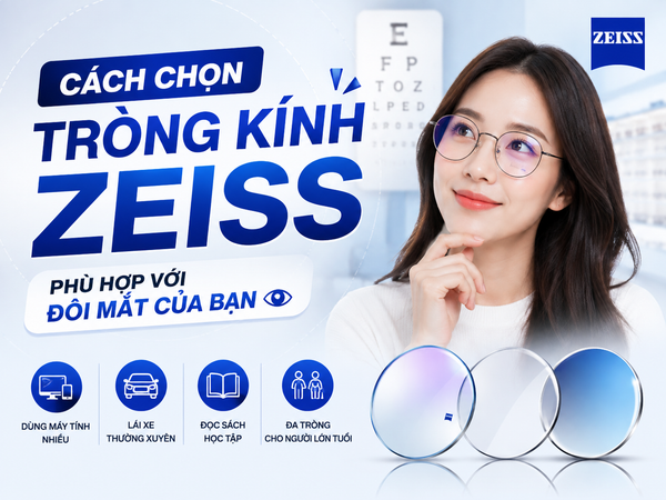 Cách Chọn Tròng Kính ZEISS Phù Hợp Với Đôi Mắt Của Bạn