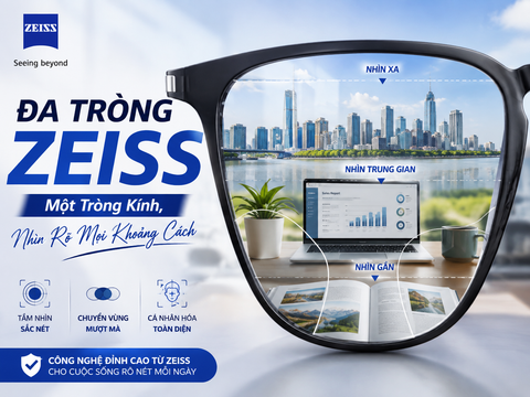 Đa Tròng ZEISS Một Tròng Kính, Nhìn Rõ Mọi Khoảng Cách
