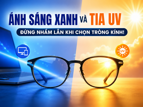 Ánh Sáng Xanh Và Tia UV – Đừng Nhầm Lẫn Khi Chọn Tròng Kính!