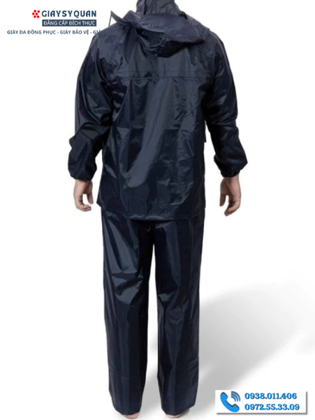 Áo mưa quân nhu màu tím than