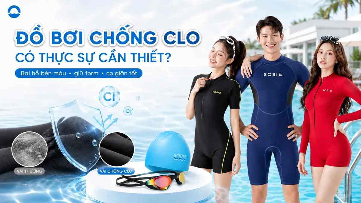 Đồ bơi chống clo có thực sự cần thiết không khi bơi hồ?