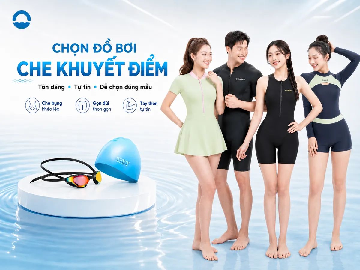 Người sợ lộ khuyết điểm nên chọn đồ bơi thế nào?