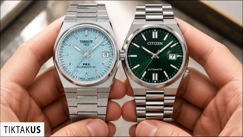 Bảng so sánh Tissot PRX và Citizen Tsuyosa