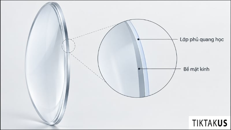 Lớp anti reflective coating trên bề mặt kính