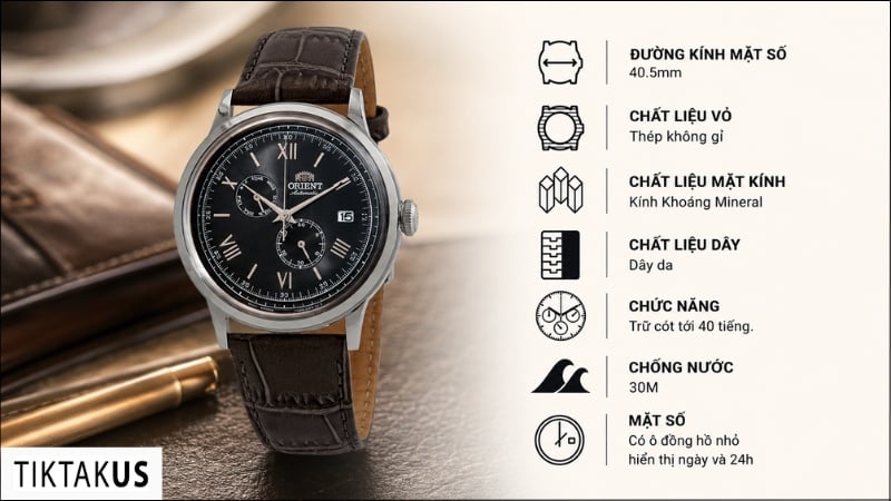 Đồng hồ đeo tay nam Orient Automatic Bambino Gen 8 RA-AK0704N10B