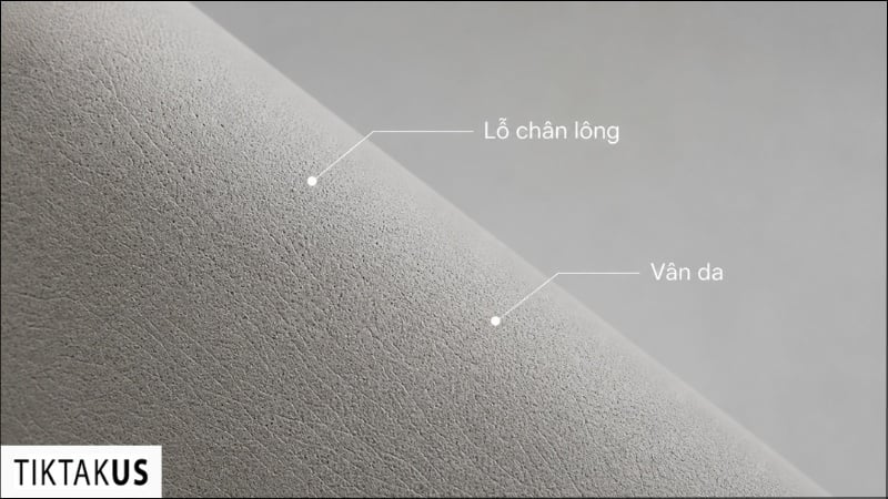 Bề mặt mờ mịn của da Buttero