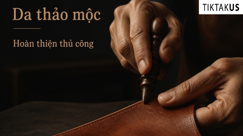 Công đoạn hoàn thiện da bằng tay