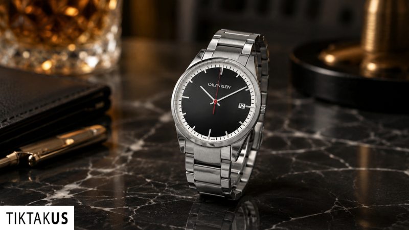 Đồng hồ đeo tay nam CALVIN KLEIN Automatic K5S3414Y dây thép Movement ETA 2824-2