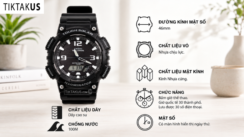 Đồng hồ Casio AQ-S810W-1AVCF