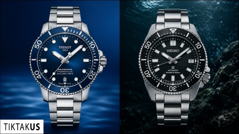 Đôi nét về đồng hồ Tissot Seastar và Seiko Prospex