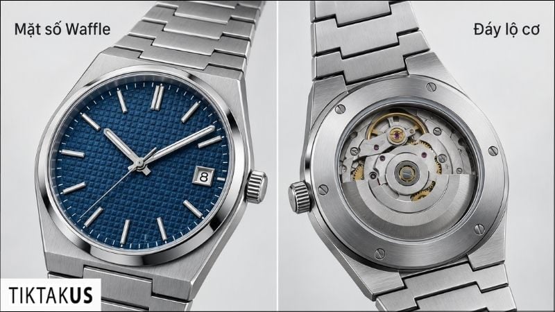 Tissot PRX Automatic có thiết kế đáy lộ kính