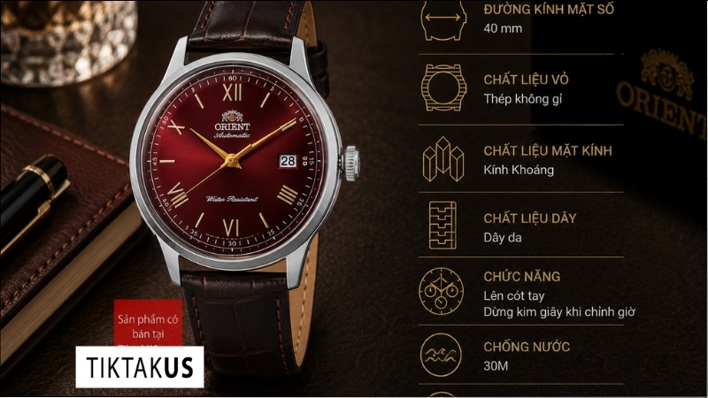 Đồng hồ nam dây da Orient Bambino Classic Version 2 RA-AC0026R30B