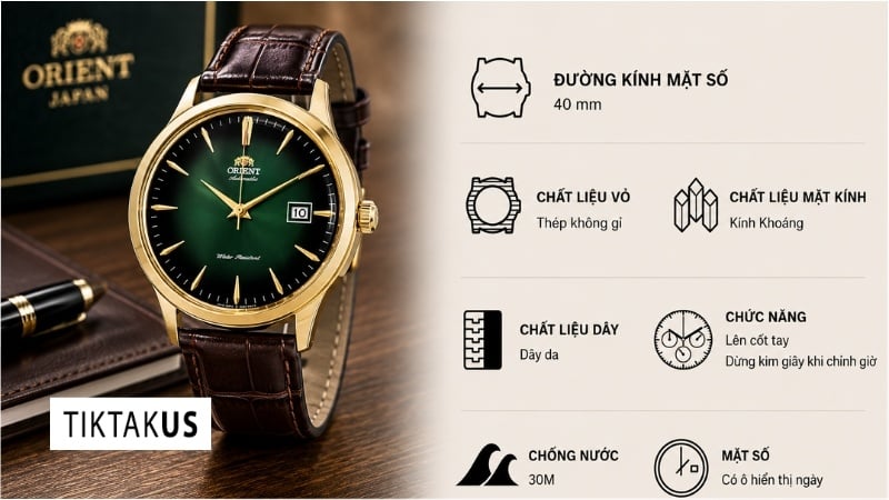 Đồng hồ nam Orient Bambino Version 4 SAC08002F0