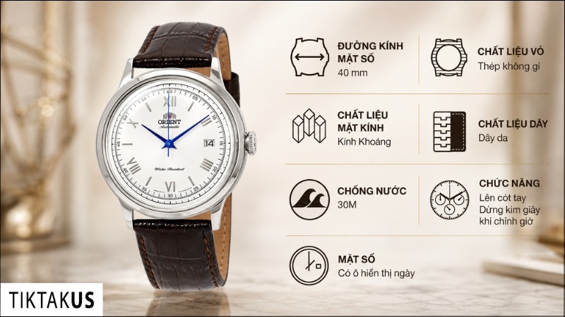 Đồng hồ nam dây da Orient Bambino Gen 2nd Version 2 FAC00009W0