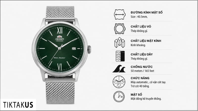 Đồng hồ đeo tay nam Orient Automatic Bambino RA-AC0018E10B