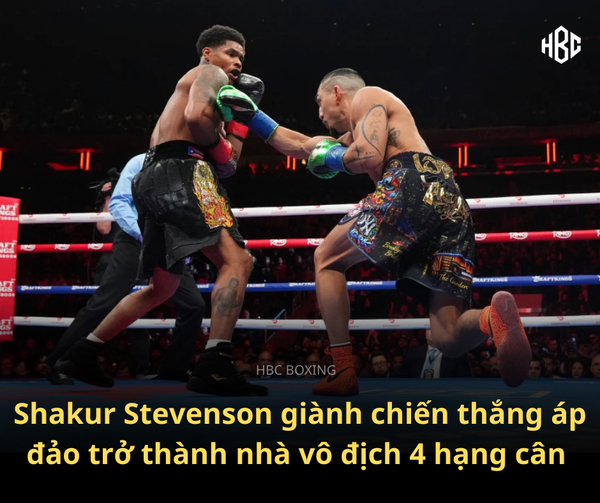 🥊 SHAKUR STEVENSON ÁP ĐẢO TEOFIMO LOPEZ, GIÀNH ĐAI THẾ GIỚI HẠNG CÂN THỨ TƯ