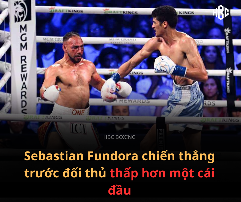 Sebastian Fundora bảo vệ thành công danh hiệu, gây ra thất bại TKO đầu tiên cho Thurman.