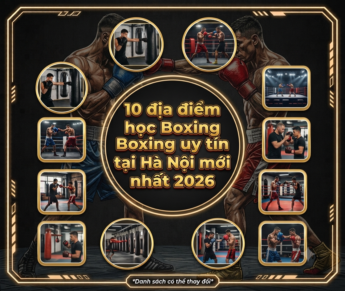 Top 10 địa điểm học Boxing uy tín tại Hà Nội mới nhất 2026 – Lựa chọn nào phù hợp với bạn?