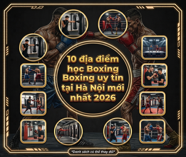 Top 10 địa điểm học Boxing uy tín tại Hà Nội mới nhất 2026 – Lựa chọn nào phù hợp với bạn?
