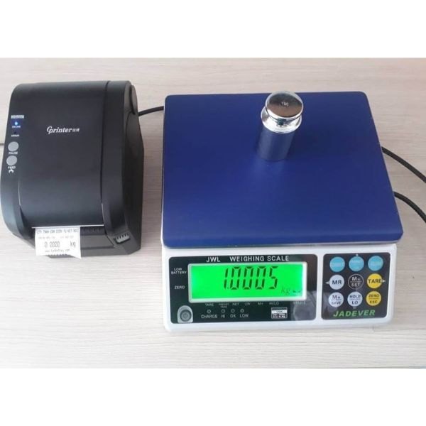 Cân điện tử kết nối máy in nhãn - Thiết kế nhãn khối lượng/số lượng theo yêu cầu