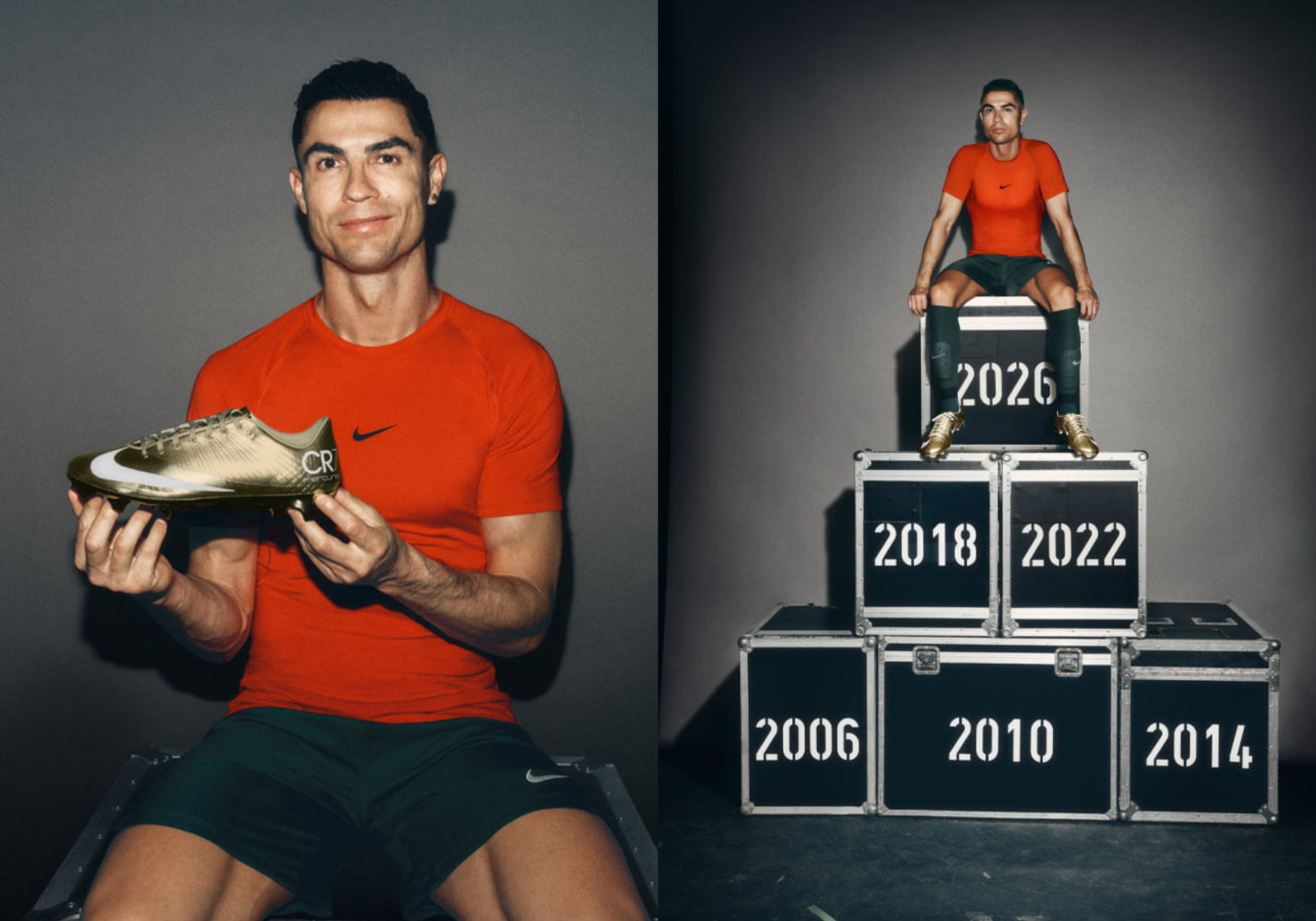 Nike ra mắt Mercurial Superfly 1 RGN Gold tôn vinh kỷ lục của Ronaldo